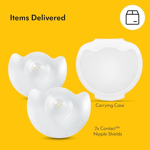 Medela Contact Nipple Shields, Medium 20mm | for Latching Difficulties During Breastfeeding, Flat or Inverted Nipples