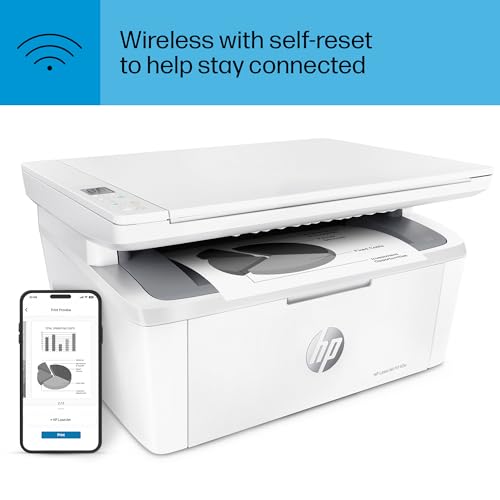 HP LaserJet MFP M140w Wireless Black & White Printer, Print, scan, copy, Fast speeds, Easy setup, Mobile printing, Best-for-small teams