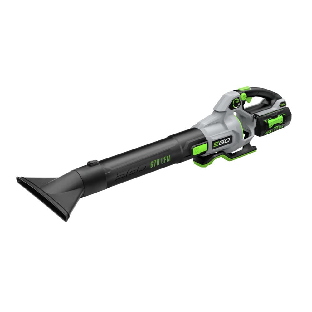 EGO POWER+ Leaf Blower, Cordless Electric 670 CFM, Includes 56V 4.0Ah Battery and Charger - LB6703
