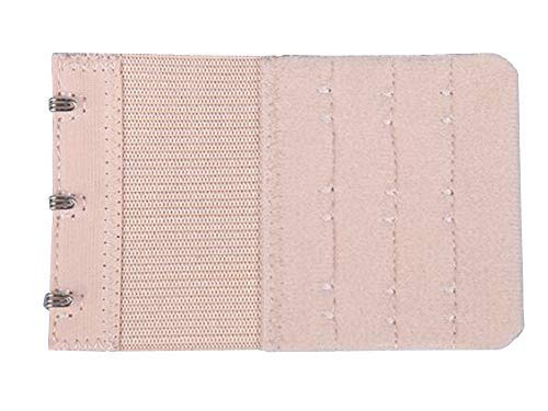 KTOBTEL Bra Extender 3 Hooks 3 Rows Elastic Bra Band Hook Strap Extensions for Women, Pack of 4 (Multicolor)