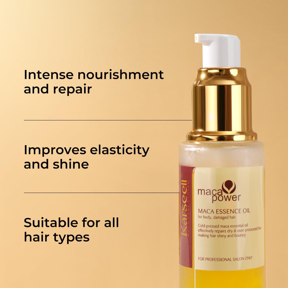 Karseell Collagen Hair Treatment Deep Repair Conditioning, Hair Mask Argan Oil Set for Dry Damaged Hair All Hair Types 16.9floz + 1.69floz