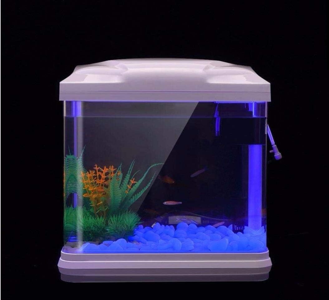 Oubest Fish Tank Rocks Glow Blue/Glow in The Dark Pebbles for Garden/Fish Tank/Aquarium/Plant Pots/Bonsai Walkway/Driveway 100pcs