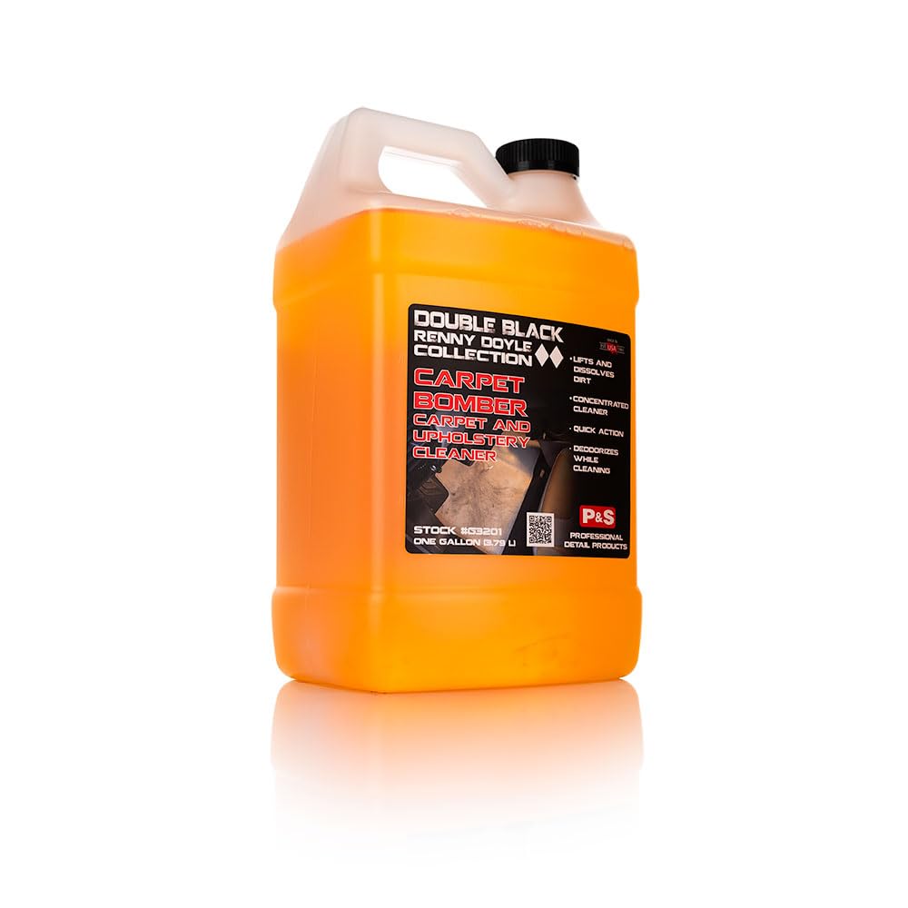 P & S PROFESSIONAL DETAIL PRODUCTS Carpet Bomber – Professioneller Polsterreiniger, Formel auf Zitrusbasis, entfernt Fett, Schmutz und Gerüche, stark verdünnbar, sicher für Motoren und Radkästen – 1 Gallone