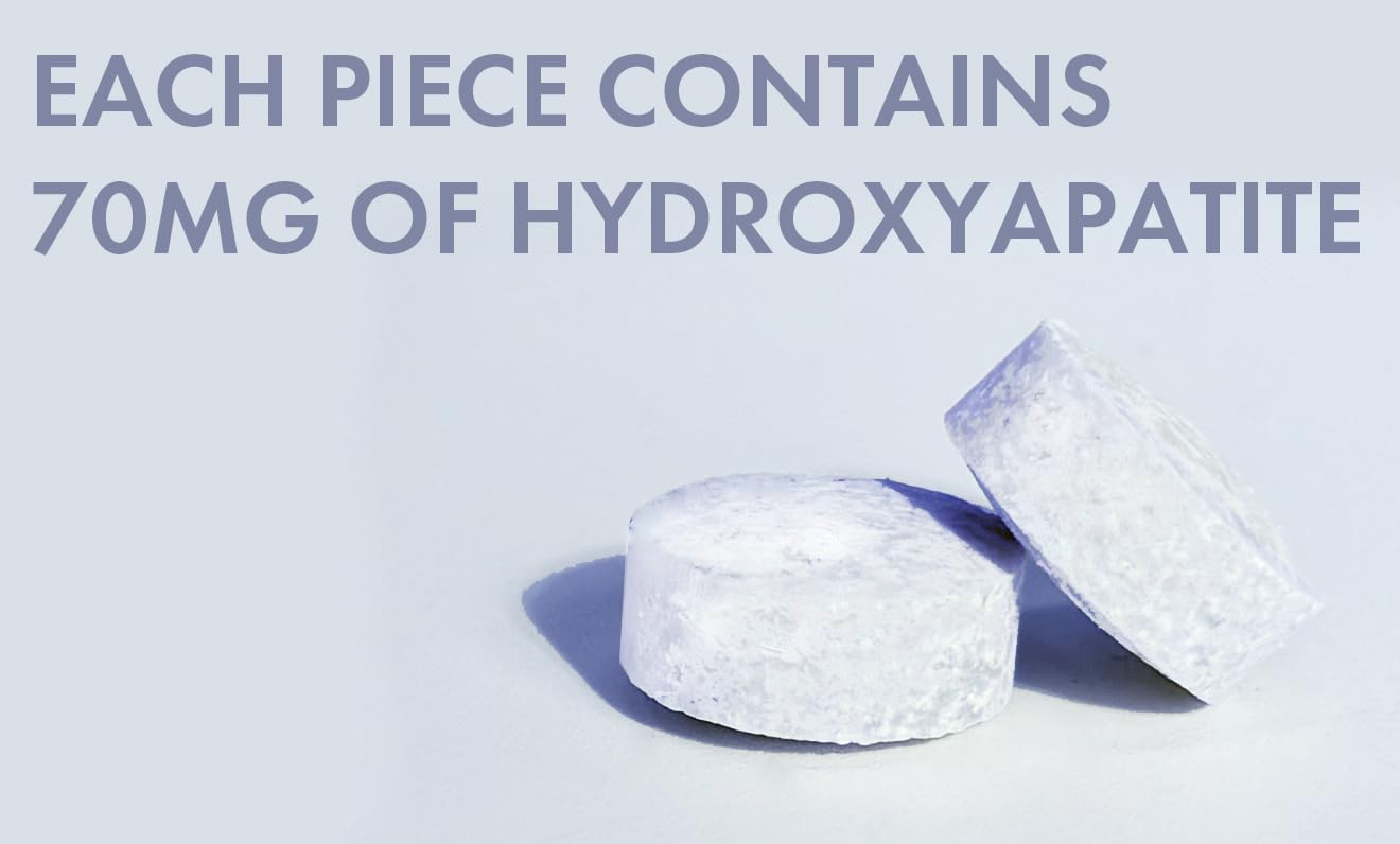 crait Hydroxyapatite Gum Remineralizing Gum with Non-Nano Hydroxyapatite and Xylitol, 70mg HA Per Piece, Sugar-Free Mint Chewing Gum for Fresh Breath 60 Pieces