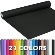 PerkHomy Schwarze Kraftpapierrolle 44,5 cm x 2438,4 cm (80') zum Geschenkverpacken von Blumensträußen, Kunstmalerei, Basteln, Schreiben, Verpacken, Versenden 80 g/m² 55LB (Schwarz, 44,5 cm x 80')