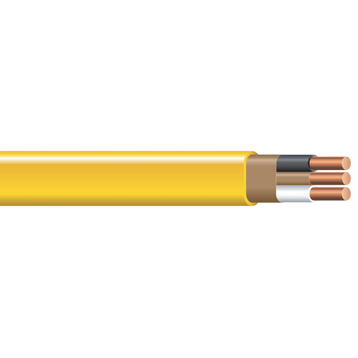 Southwire Romex Brand Simpull Solid Indoor 12/2 W/G NMB Cable 100ft coil - SW# 28828228
