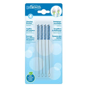 Dr. Brown's Natural Flow Reinigungsbürste für Belüftungssysteme und Reservoir von Babyflaschen, BPA-frei, blaue Bürsten, 4er-Pack