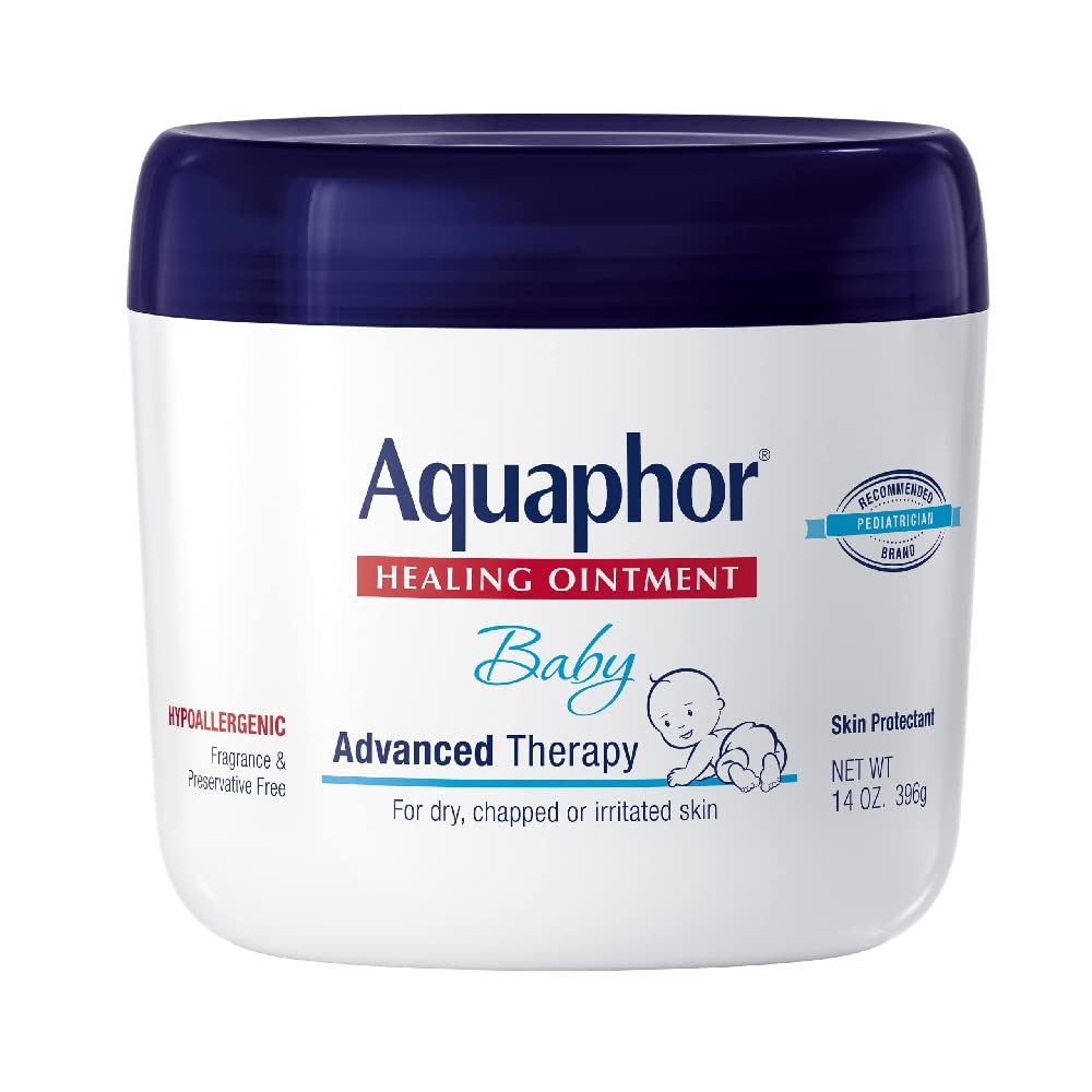 Aquaphor Baby Wundschutzsalbe – Fortschrittliche Therapie für rissige oder trockene Haut, Speichel- und Windelausschlag, 400g Tiegel