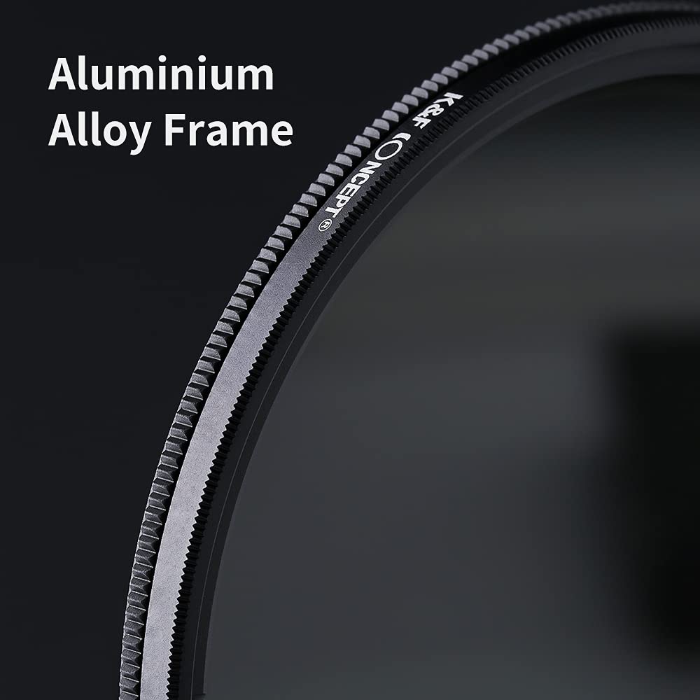K&F Concept 67mm Variable ND2-ND400 ND Lens Filter (1-9 Stops) for Camera Lens Adjustable Neutral Density Filter with Microfiber Cleaning Cloth (B-Series)
