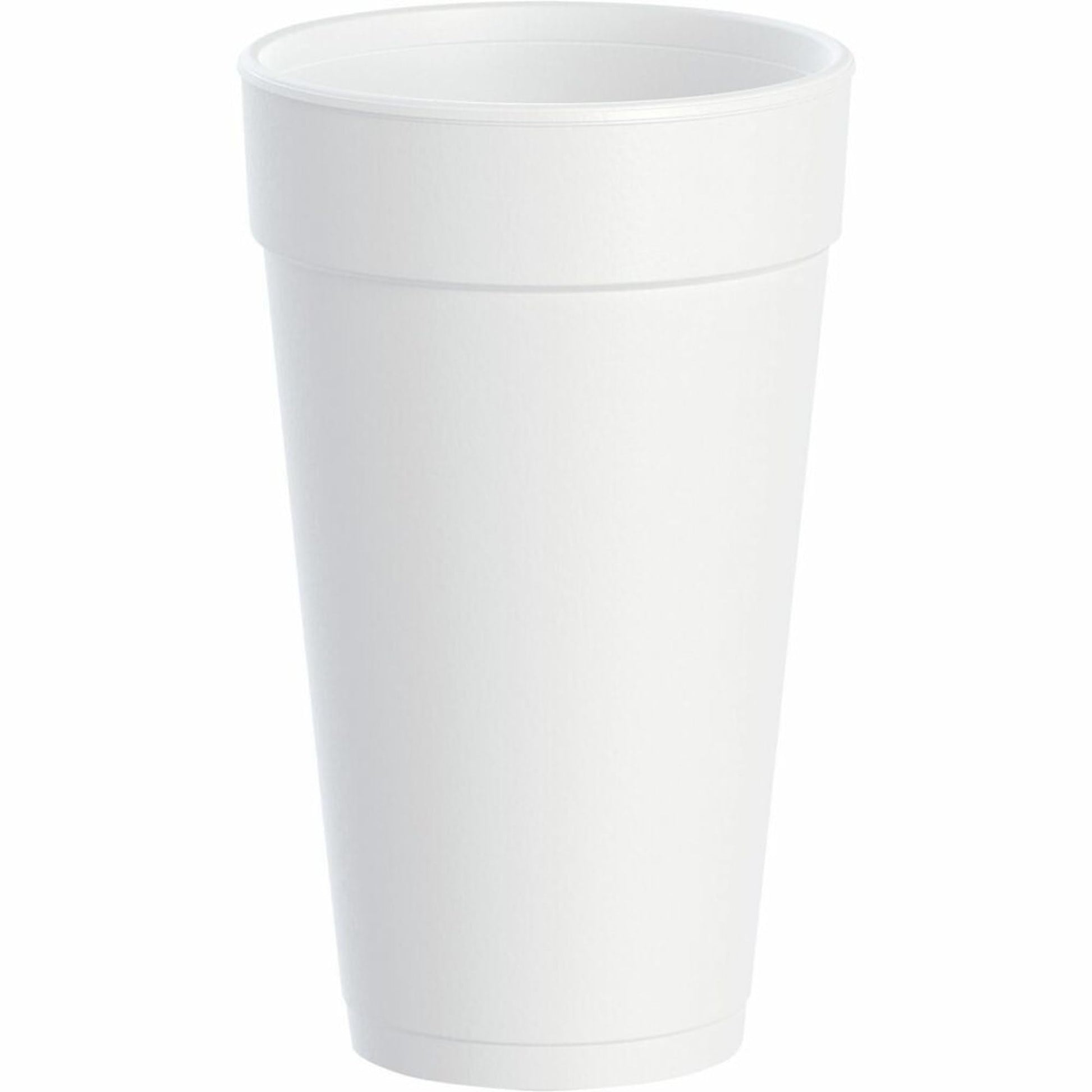 DART 20J16 3.7" Top and 2.4" Bottom Diameter, 6.1" Height, 20 Oz Big Drink Foam Cup (Case of 500), White