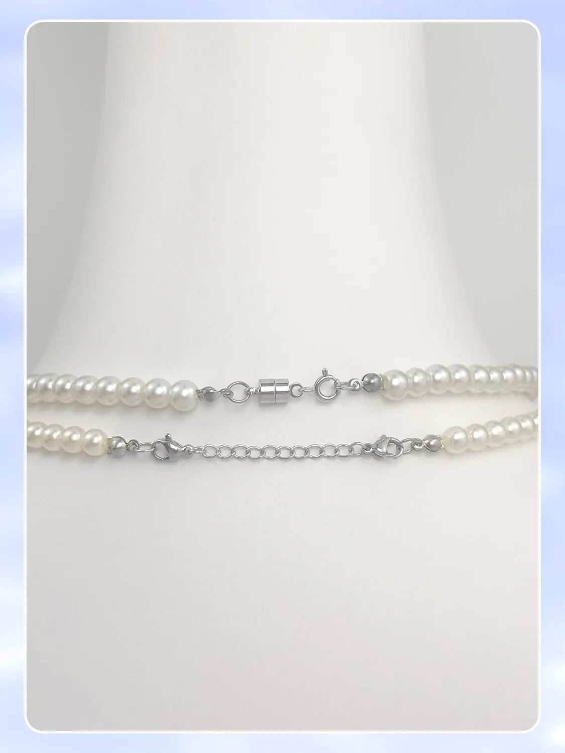 Evnlo Necklace Extender and Magnetic Necklace Clasp,Gold and Silver Chain Extenders for Necklaces Bracelet Jewelry