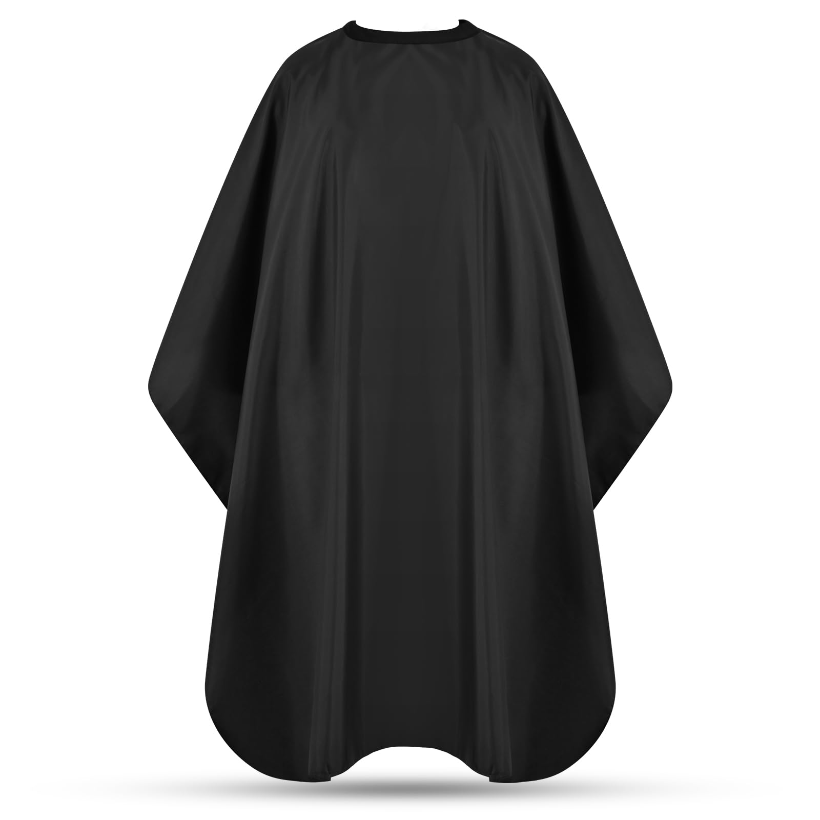 JSAZCKC Hair Cutting Cape with Adjustable Snap Closure, Professional Barber Cape, Large Size Haircut Salon Supplies for Men and Women - (Black)