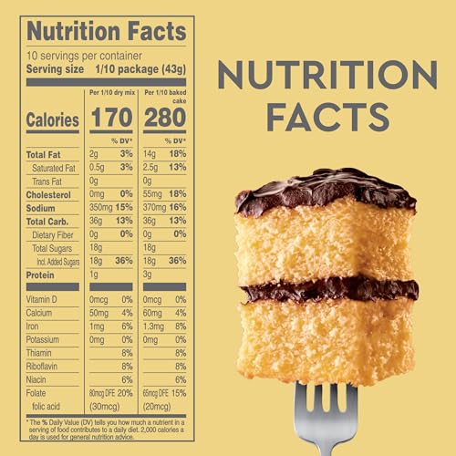 Duncan Hines Classic Cake Mix, Yellow, 15.25 oz