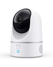 eufy Security Indoor Cam E220, Camera for home Security, Pan & Tilt, Dog/Pet Camera, 2K Wi-Fi Plug-in, Motion Tracking, Motion Only Alerts, Night Vision, HomeBase 3 Compatible, Voice Assistant Support