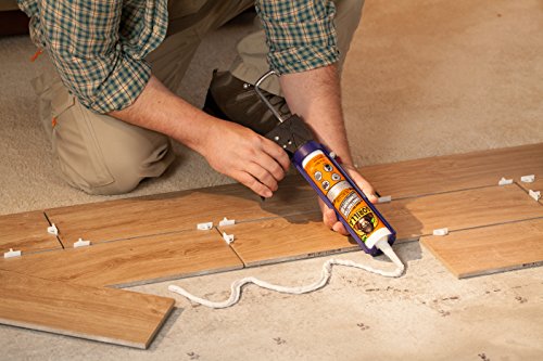 Gorilla Heavy Duty Construction Adhesive, White Glue, 9 Ounce Cartridge (Pack of 1) - Gap Filling and Waterproof