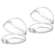 Accmor Schnullerbox, Schnullerhalter, Schnullerbehälter für unterwegs, BPA-frei, transparent, 2 Stück