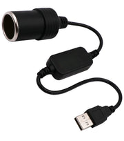 WYMECT USB-A-Stecker auf 12-V-Kfz-Zigarettenanzünder-Buchse Konverterkabel (max. 8 W)