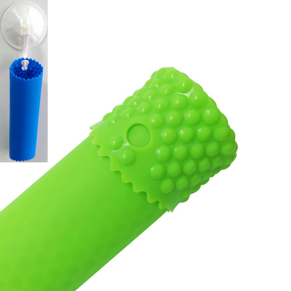 Sinnsally Garlic Peeler Skin Remover Roller Keeper,Easy Quick to Peeled Garlic Cloves with Silicone Tube Roller Garlic Peeling Kitchen Tool(3 Colors)