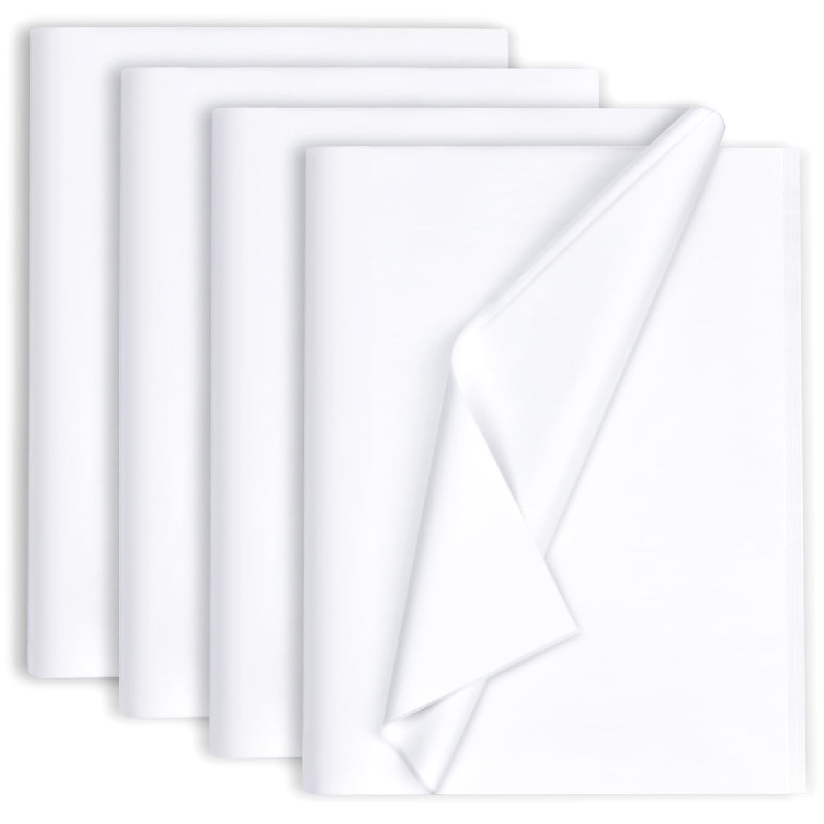 130 Blatt 35,6x50,8cm Weißes Seidenpapier für Geschenktaschen, Seidenpapier Großpackung zum Einpacken von Geschenken, für Bastelarbeiten, Geburtstag, Weihnachten, Party-Dekoration