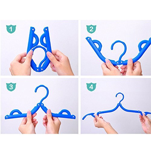 10 Pcs Travel Hangers Cruise Ship Essentials Accessories Portable Folding Clothes Hanger Foldable Drying Rack