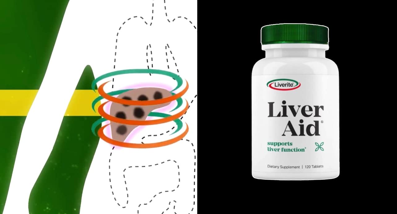 Liverite Liver Aid 120 Tablets, Liver Support, Liver Cleanse, Liver Care, Liver Function, Energy.