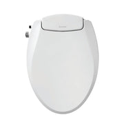Brondell Bidet Toilet Seat Non-Electric Swash Ecoseat, Fits Elongated Toilets, White - Dual Nozzle System, Ambient Water Temperature - Bidet with Easy Installation