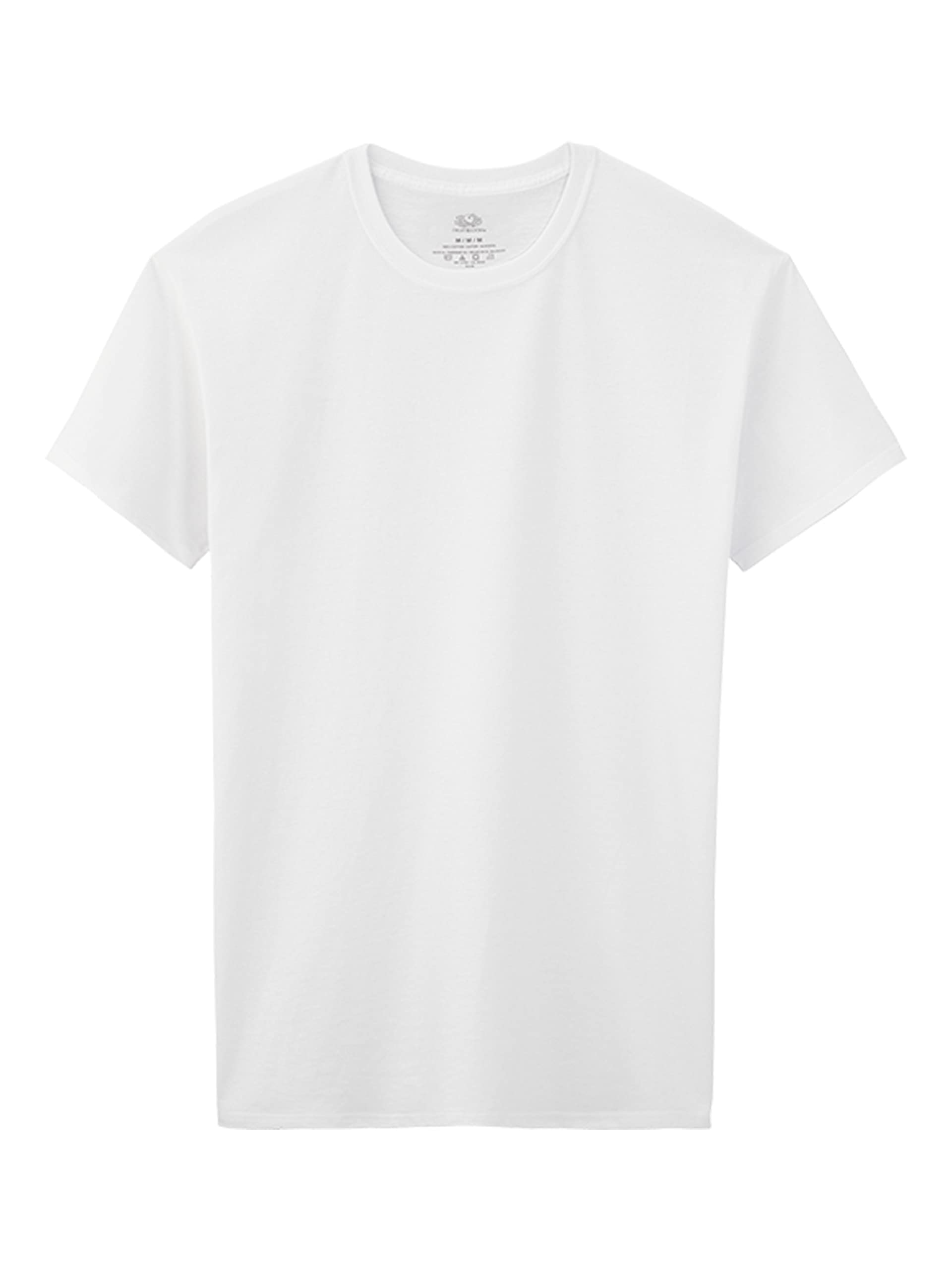 Fruit of the Loom Big Cotton T Shirt, Boys-7 Pack-White, Large