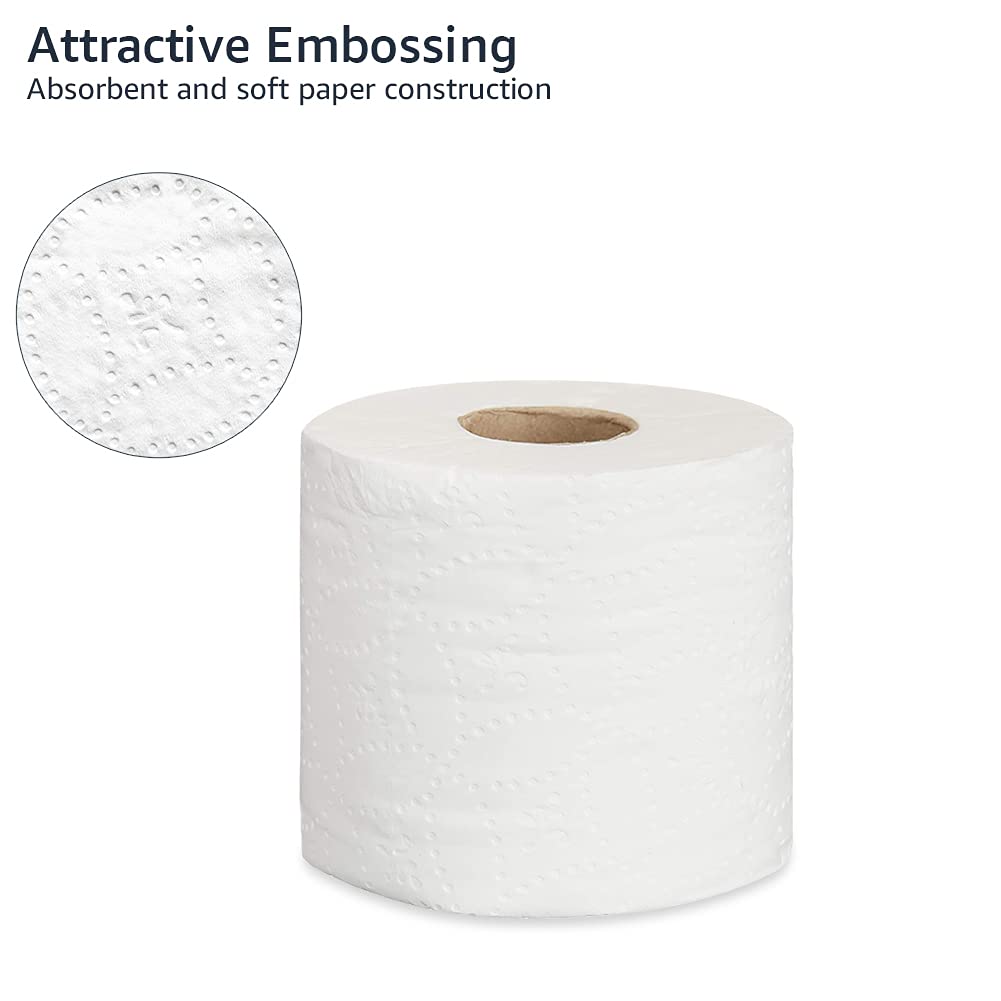 AmazonCommercial FSC certified paper 2-Ply White Quick Dispensing Toilet Paper for RV's & Marine, Waste-Tank Compatible, 300 Sheets per Roll - 24 Rolls