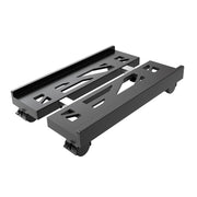 Adjustable Mobile CPU Stand, Ventilated Computer Tower Stand with 4 Caster Wheels Fits Most PC Tower, Under Desk CPU Holder PC Floor Cart Computer Riser for Gamers and Students (Black)
