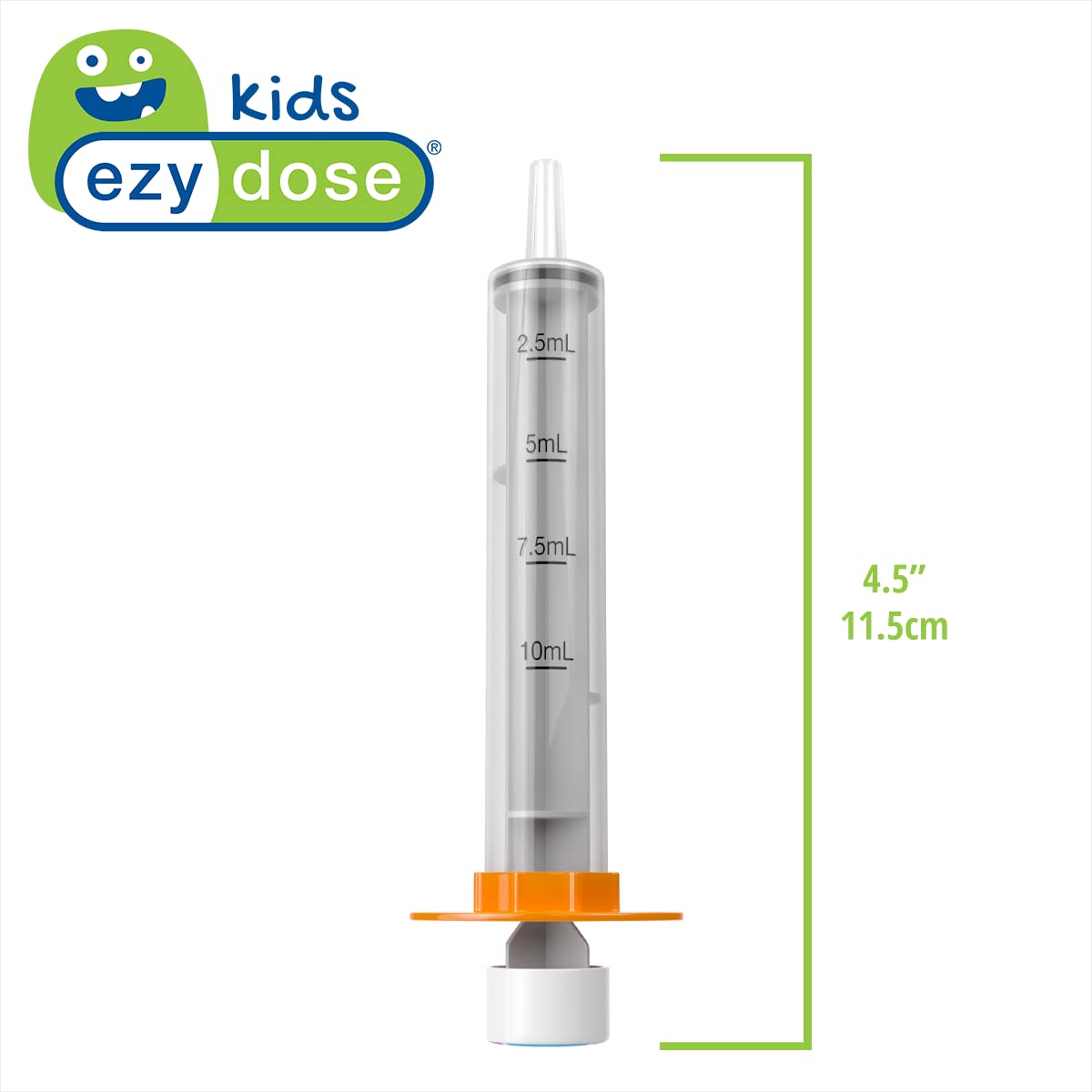 EZY DOSE Kids Baby Oral Syringe & Dispenser, True Easy Design for Liquid Medicine,Tylenol, Motrin, Easy to Administer, Accurate Dosing,10 mL/2 TSP Color Coded, BPA Free