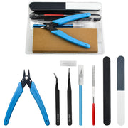BXQINLENX Professionelles 8-teiliges Modellwerkzeug-Set, Modellbau-Grundlagen, Bastelset, Hobby-Werkzeugset für Gundam-Modelle, Autobau, Reparatur und Instandhaltung (A)