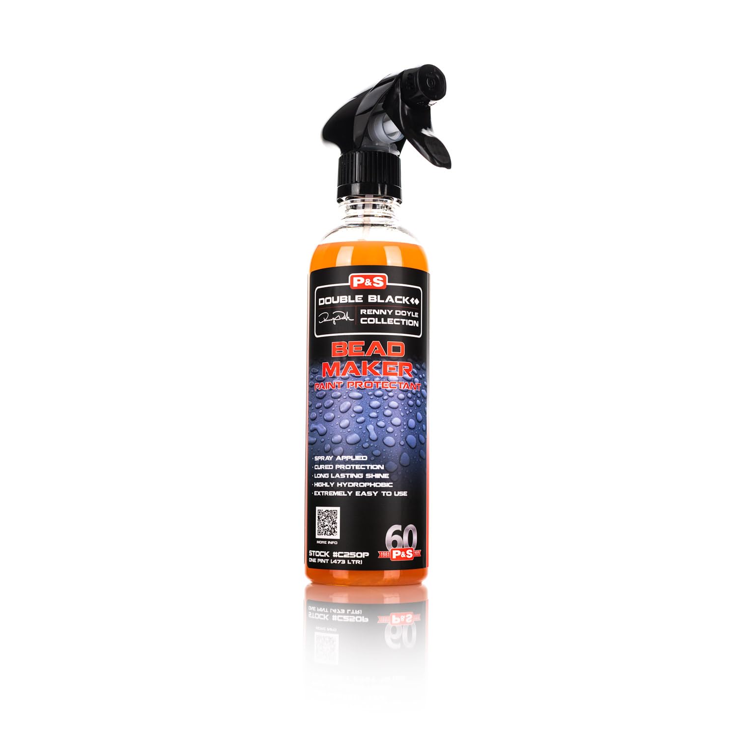 P & S PROFESSIONAL DETAIL PRODUCTS - Bead Maker - Paint Protectant & Sealant, Easy Spray & Wipe Application, Cured Protection, Long Lasting Gloss Enhancement, Hydrophobic Finish, Great Scent (1 Pint)