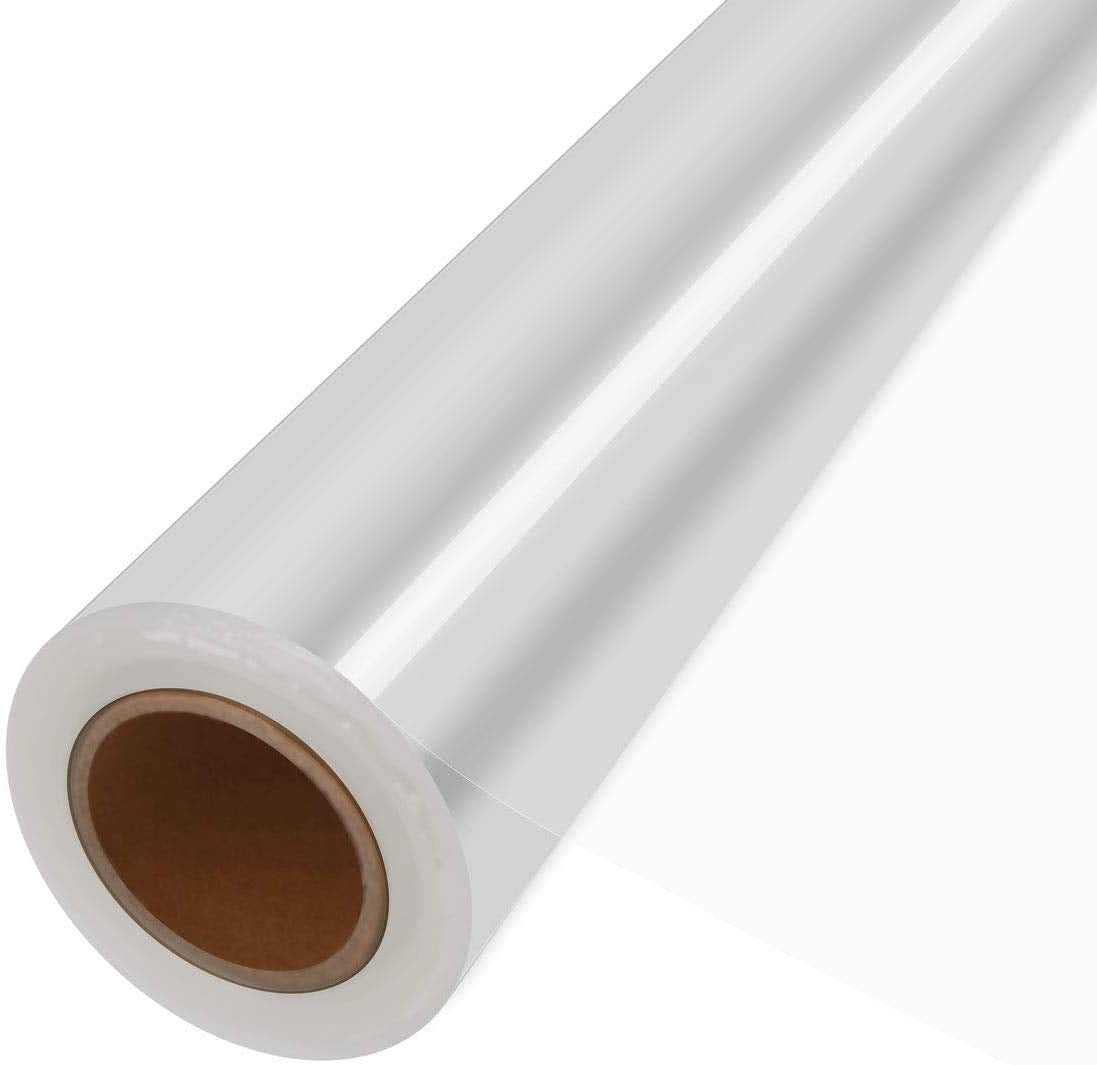 100 ft Klare Zellophan-Geschenkfolie Rolle (80 cm x 30,5 m) - 3 Mil Dicke Zellophanfolie, Klare Zellophanbeutel Groß, Transparentes Geschenkpapier zum Verpacken von Blumengeschenkkörben (80 cm gefaltet auf 40 cm)