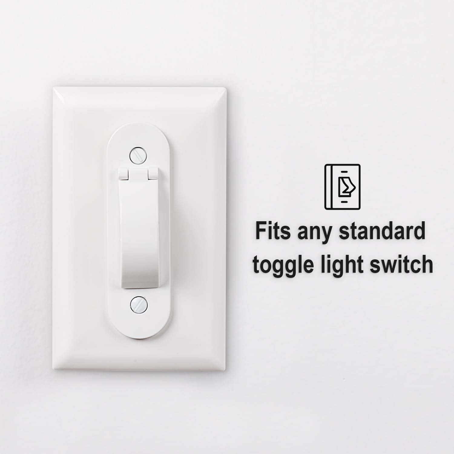 Wall Switch Guard, Child Proof Light Switch Cover Guard | Toggle Style | Light Switch Protection | Keep Toggle Switch in On or Off Position | 1 Pack, White