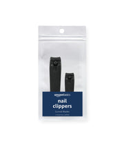 Basics Toenail Clipper and Fingernail Clipper Set, Black