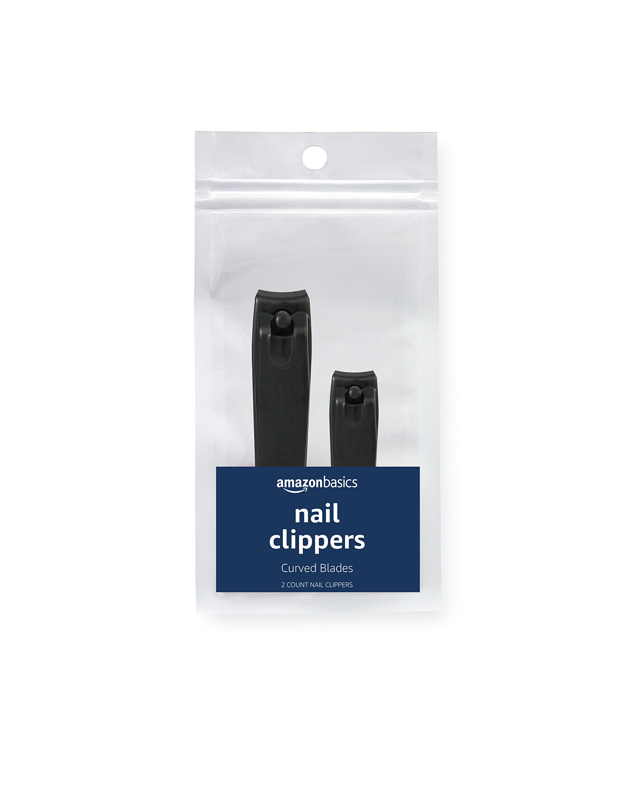 Basics Toenail Clipper and Fingernail Clipper Set, Black