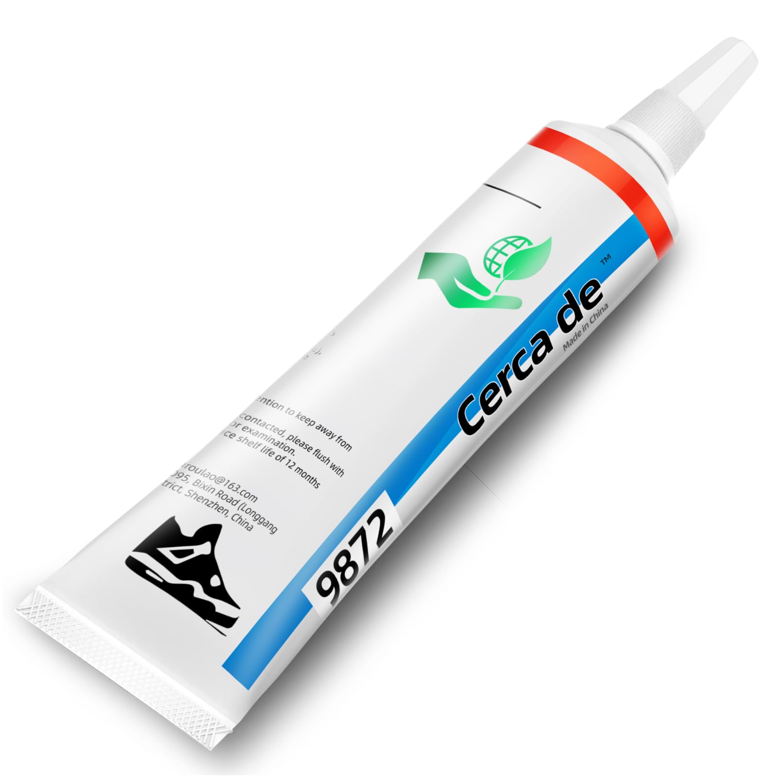 Cerca de Shoe Glue Heavy Duty,Shoe Sole Repair Adhesive,Clear, Waterproof, high Strength, Strong Shoe Glue for Sneakers, Leather Shoes, Hiking Shoes, Boots, Sandals, 60ml.
