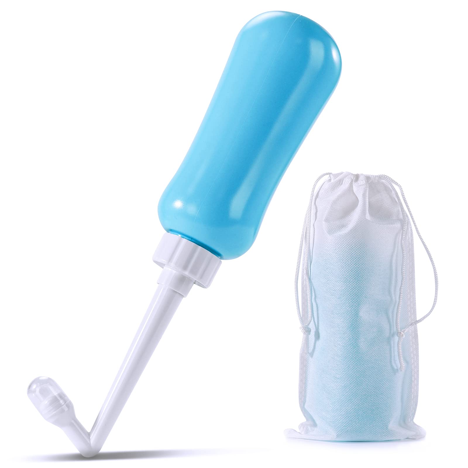 Portable Bidet Travel Large Capacity 450ml(15oz) Personal Toilet Handheld Blue