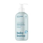 ATTITUDE 2-in-1 Shampoo und Duschgel für Babys, EWG-verifiziert, dermatologisch getestet, vegan, Gute Nacht, 473 ml