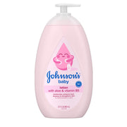 Johnson's Baby Lotion mit Kokosöl, Aloe Vera & Vitamin B5, 72h Feuchtigkeit, Hautfeuchtigkeit, hypoallergen, sicher für Neugeborene, schützt vor Trockenheit & stärkt die Haut, 802 ml