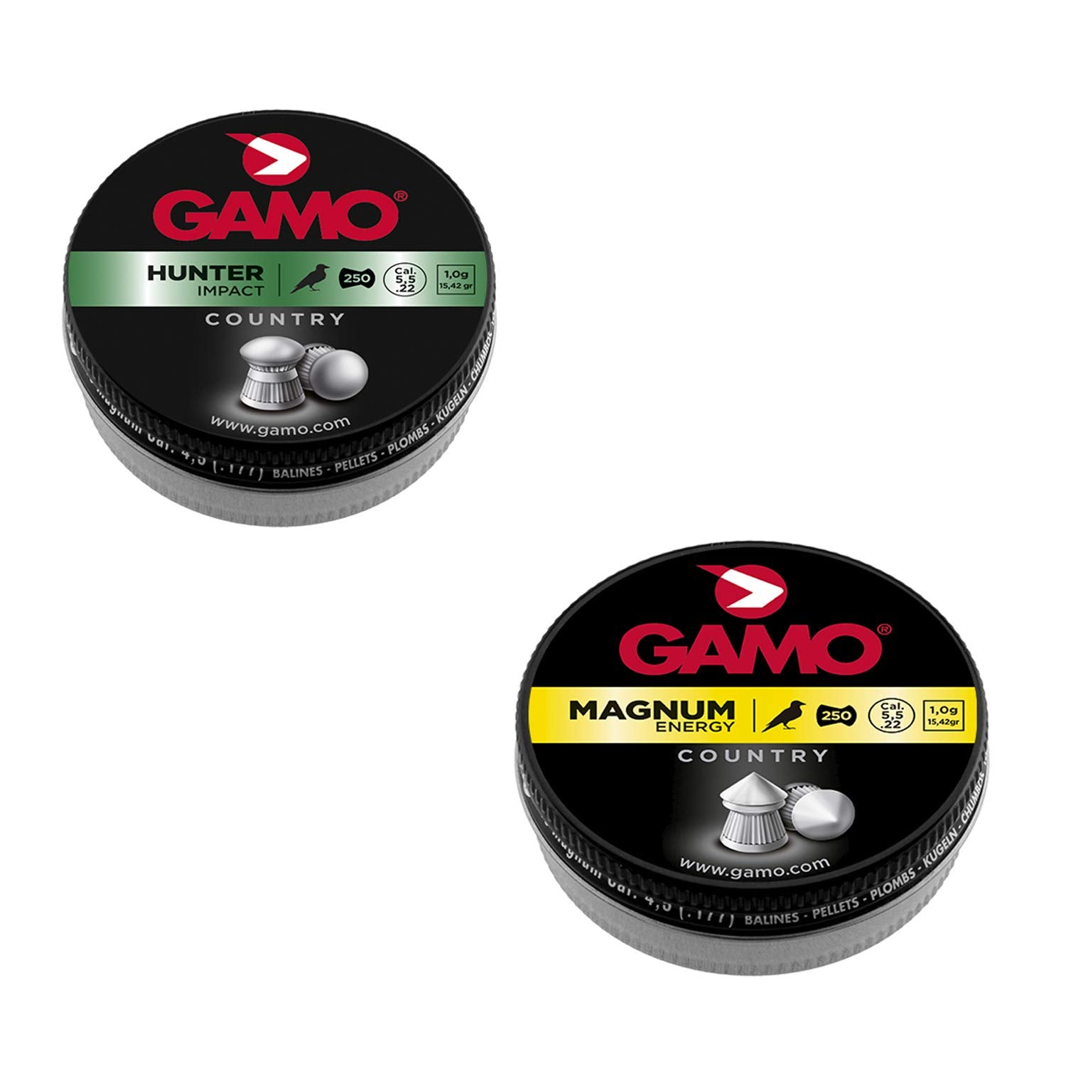 Gamo Combo Pack Assorted Air Rifle Pellets, .22 Caliber (TS-22, Hunter, Magnum, Master Point)