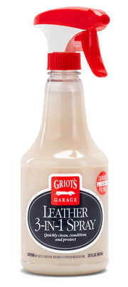 Griot's Garage Leder 3-in-1 Spray, Reiniger und Pflegemittel für Leder und Vinyl, Autositze und Fahrzeuginnenräume, LKW, Wohnmobile, Boote und Zuhause, 10963, 650 ml