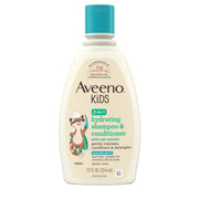 Aveeno Kids 2-in-1 Hydrating Shampoo & Conditioner, Gently Cleanses, Conditions & Detangles Kids Hair, Formulated With Oat Extract, For Sensitive Skin & Scalp, Hypoallergenic, 12 fl. oz