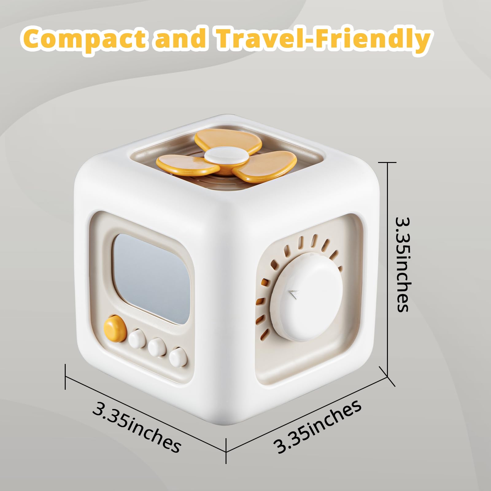SOCBTNSO Busy Cube Toys for 1 Year Old Boy, Montessori Toys for 1+ Year Old, Travel Sensory Toys for Toddlers 1-3, Learning Fine Motor Skills| 1st Birthday Gifts Boy 9 12 Months +