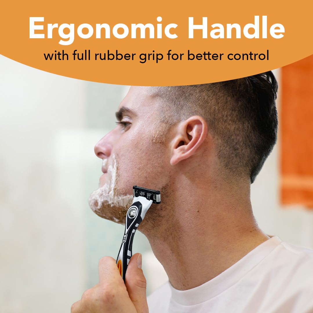 BIC Flex 5 Refillable Refill Razor Cartridges for Men, Long-Lasting 5-Blade Razors for a Smooth and Comfortable Shave, 8 Refill Cartridges