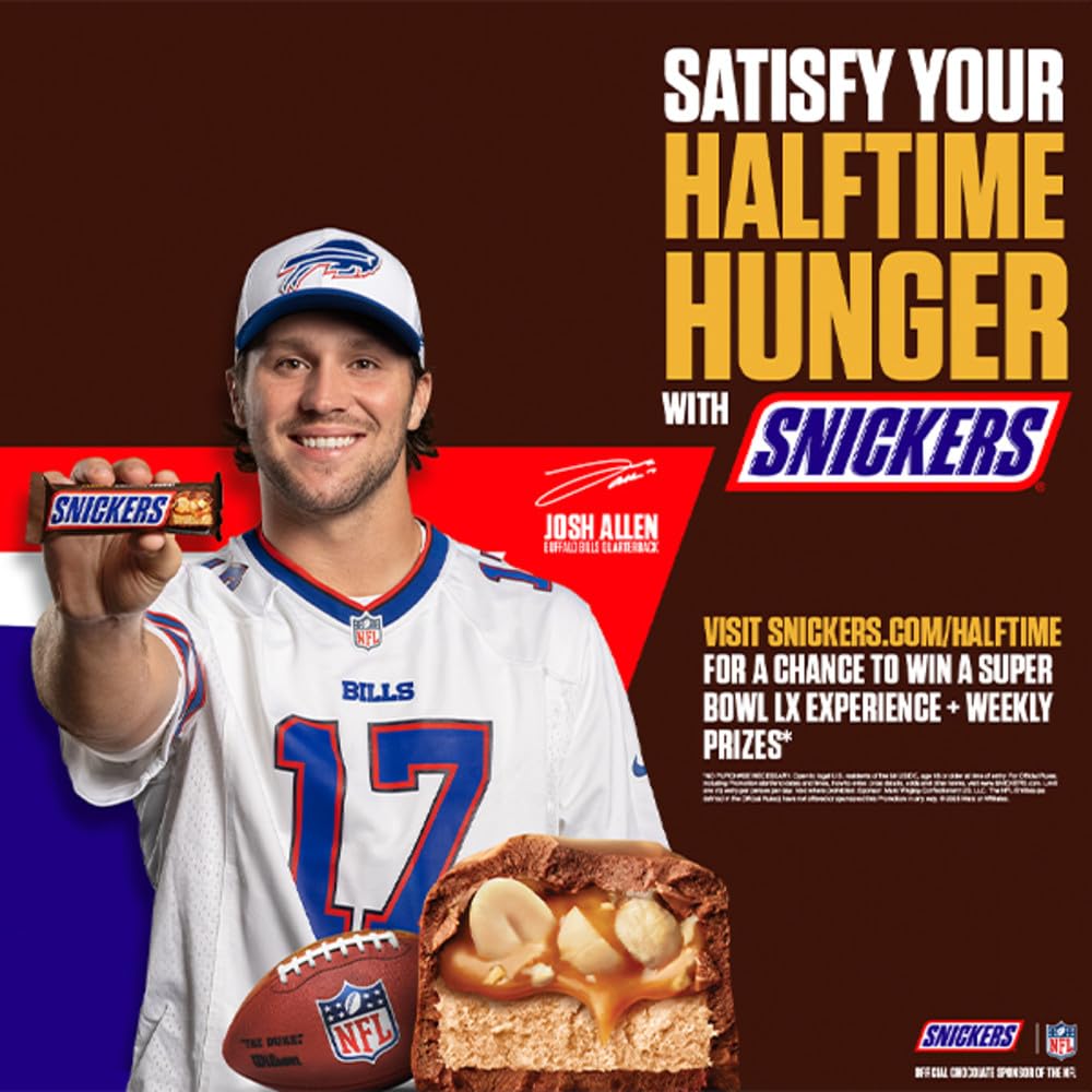 SNICKERS Full Size Milk Chocolate Candy Bars, 1.86 oz, 48 ct Box Chocolate Candy