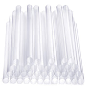 Comfy Package Jumbo Smoothie Straws - 100 Pack, Clear Plastic Boba & Milkshake Straws