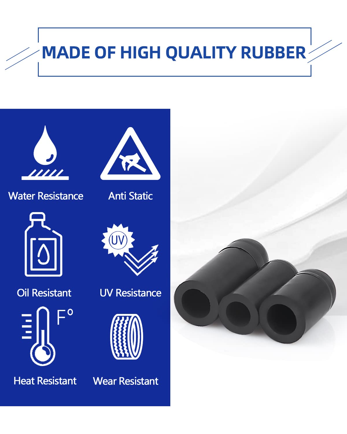 Rubber Vacuum Caps Plug Kit, 102 PCS Assorted Vacuum Plugs Hose End Caps Assortment Kit for Carburetor, Manifold, Automotive 3/16'' 5/16" 7/32" 1/4" 5/32'' 3/8''
