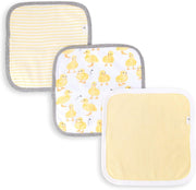 Burt's Bees Baby Waschlappen für Säuglinge, 100 % Bio-Baumwolle, weiche und super saugfähige Frottee-Waschlappen – 3er-Pack