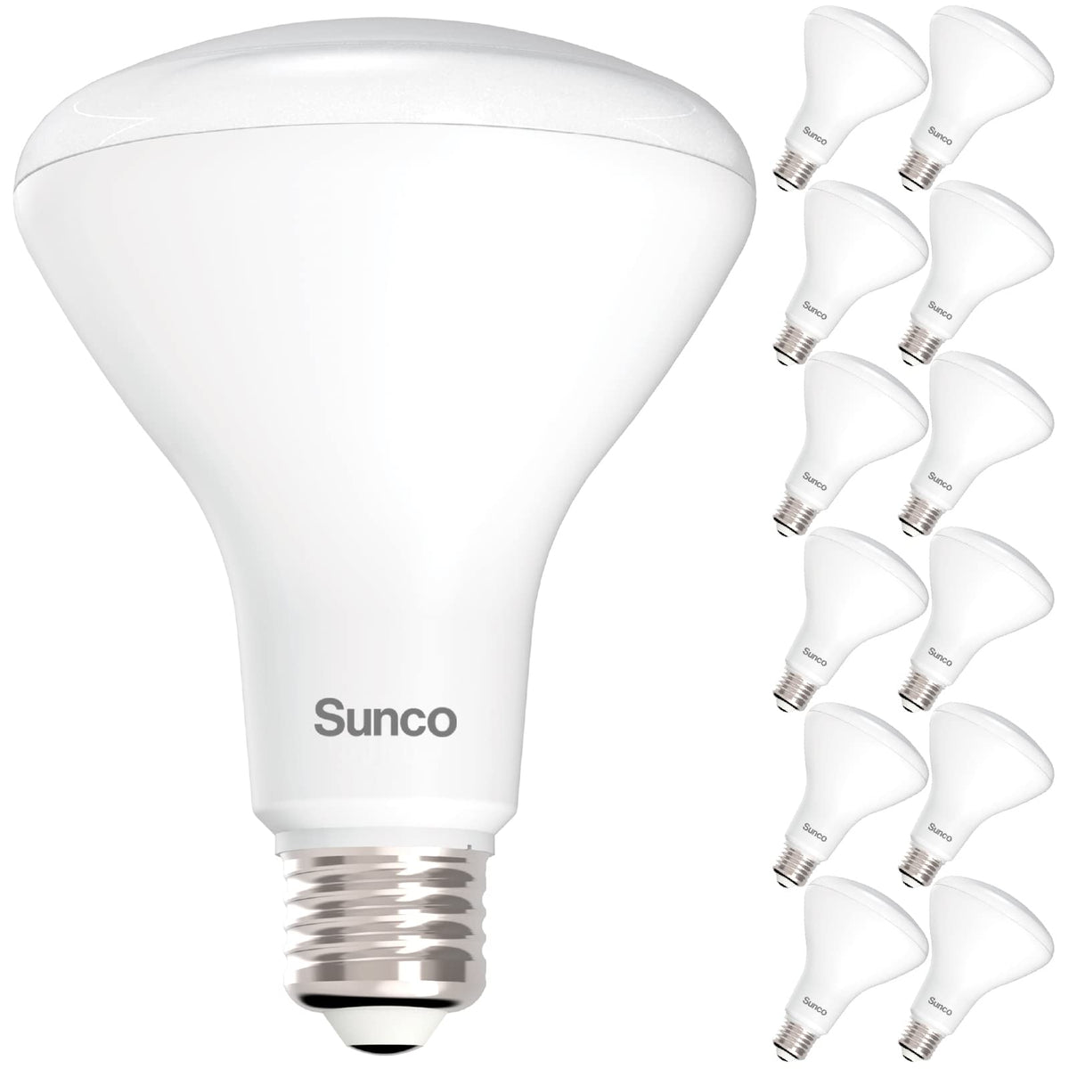 Sunco 12 Pack BR30 Light Bulbs LED, Recessed Can Light Bulbs, Indoor Flood Bulb, 850 LM, 11W (65W Equivalent), 3000K Warm White, Dimmable, E26 Base, for Home, Kitchen, Bedroom UL